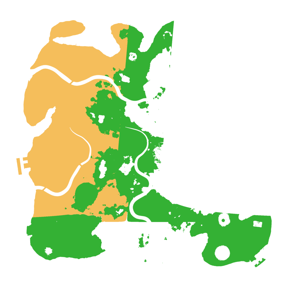 Biome Rust Map: Procedural Map, Size: 3600, Seed: 4576373