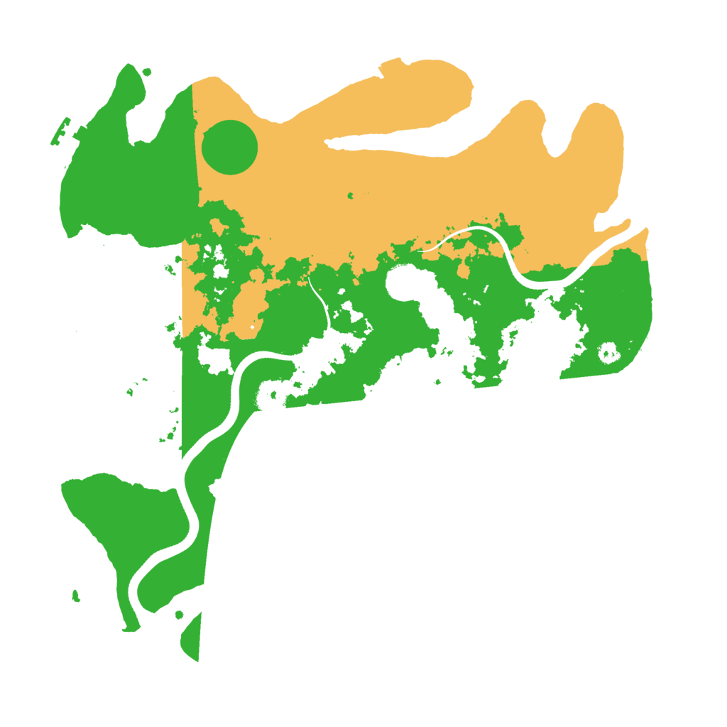 Biome Rust Map: Procedural Map, Size: 3500, Seed: 224448