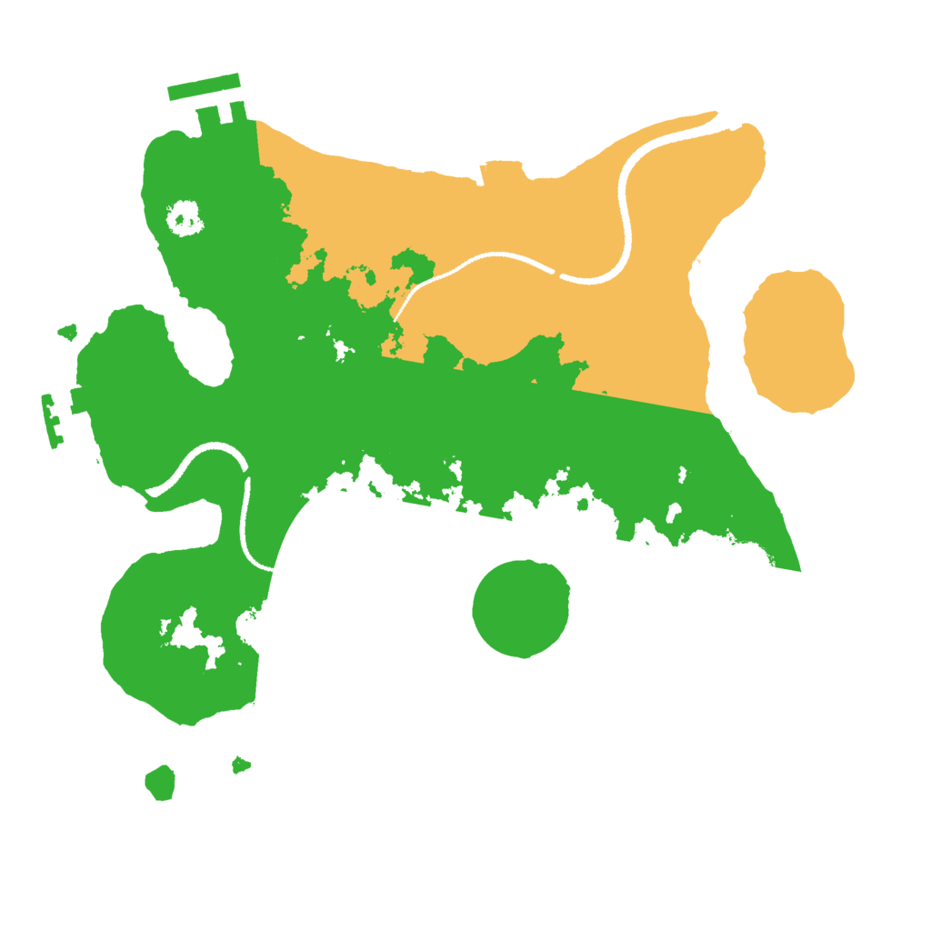 Biome Rust Map: Procedural Map, Size: 2600, Seed: 255436