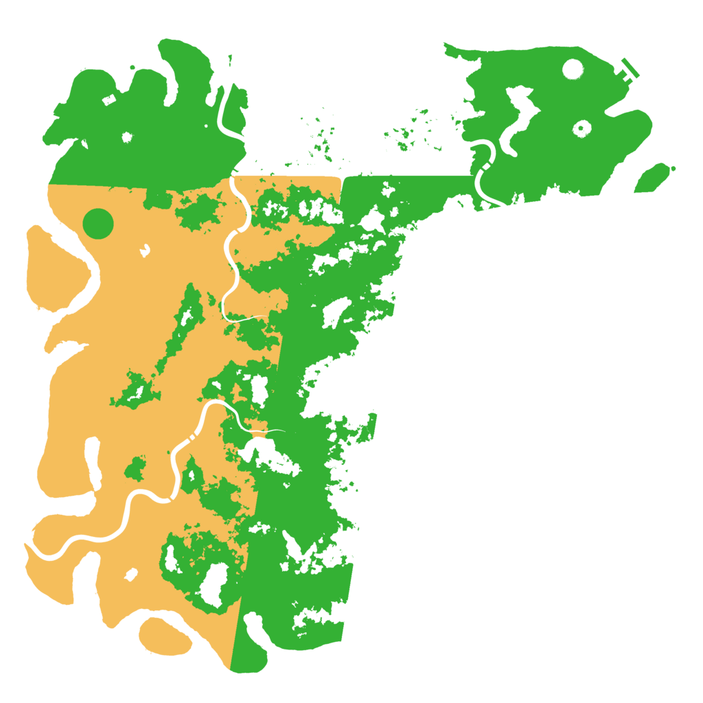 Biome Rust Map: Procedural Map, Size: 6000, Seed: 45824760