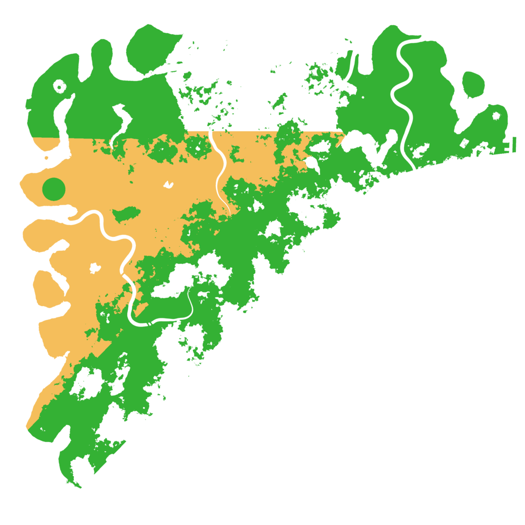 Biome Rust Map: Procedural Map, Size: 6000, Seed: 3709