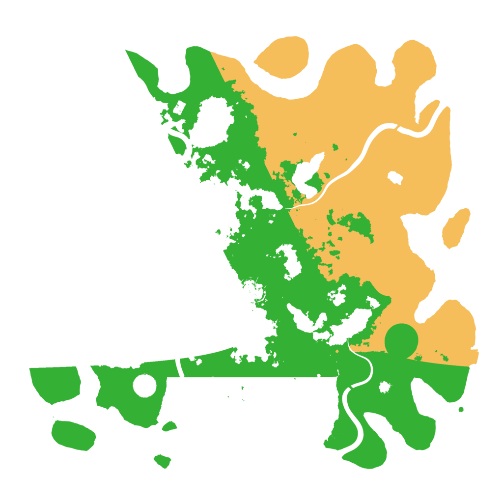 Biome Rust Map: Procedural Map, Size: 4000, Seed: 195605439