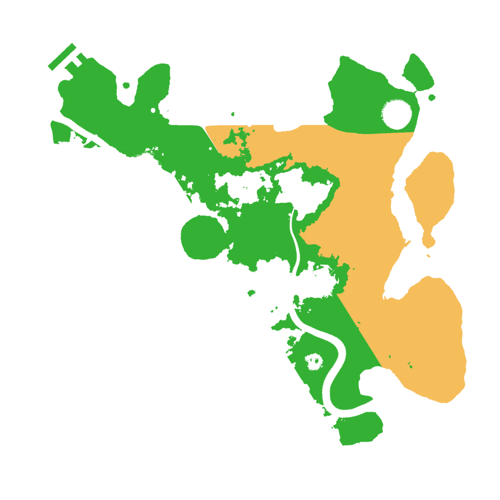 Biome Rust Map: Procedural Map, Size: 3000, Seed: 901209334