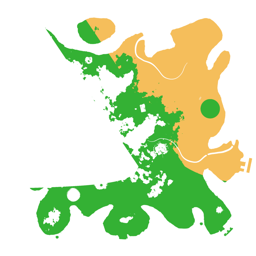 Biome Rust Map: Procedural Map, Size: 3500, Seed: 979440576