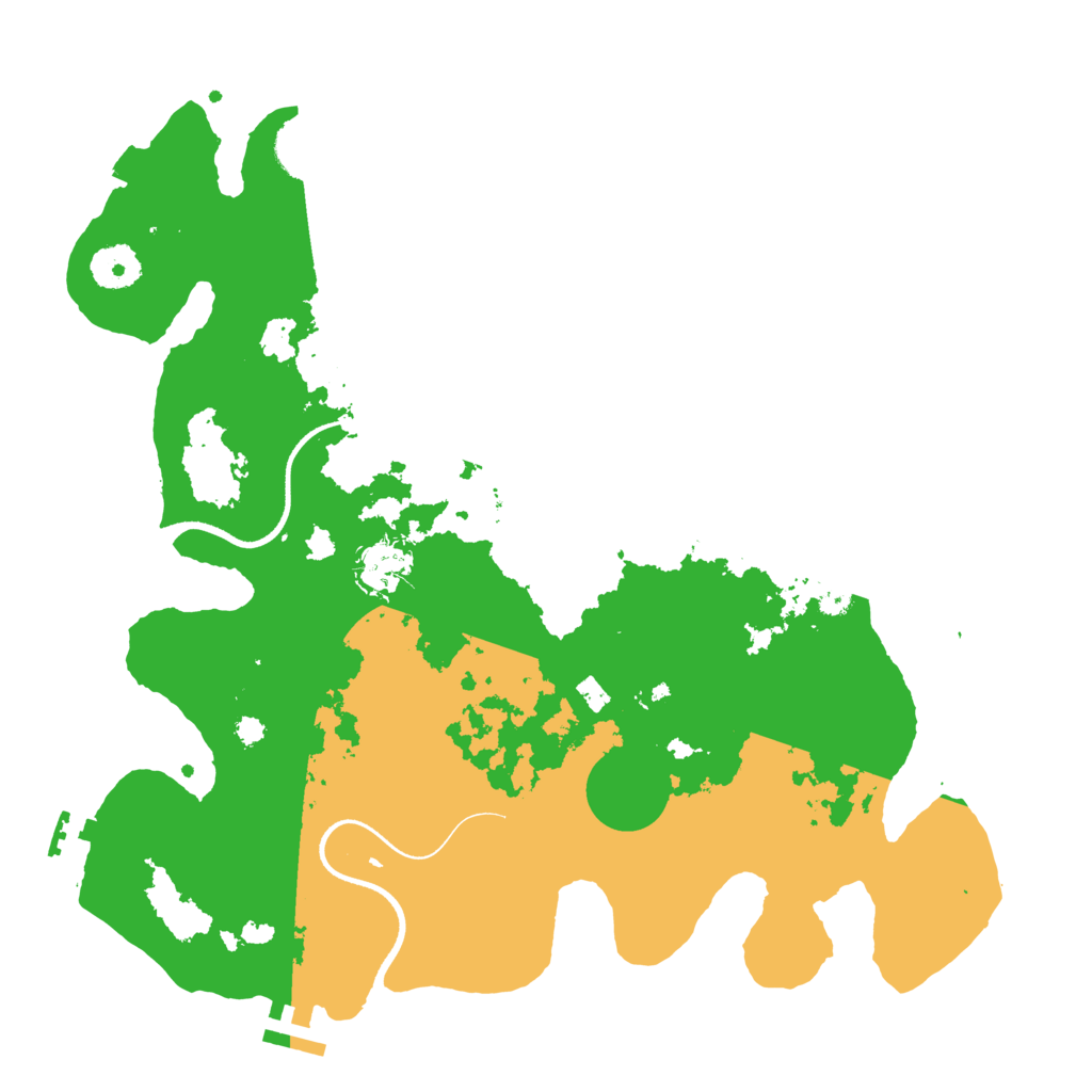Biome Rust Map: Procedural Map, Size: 3500, Seed: 629372181