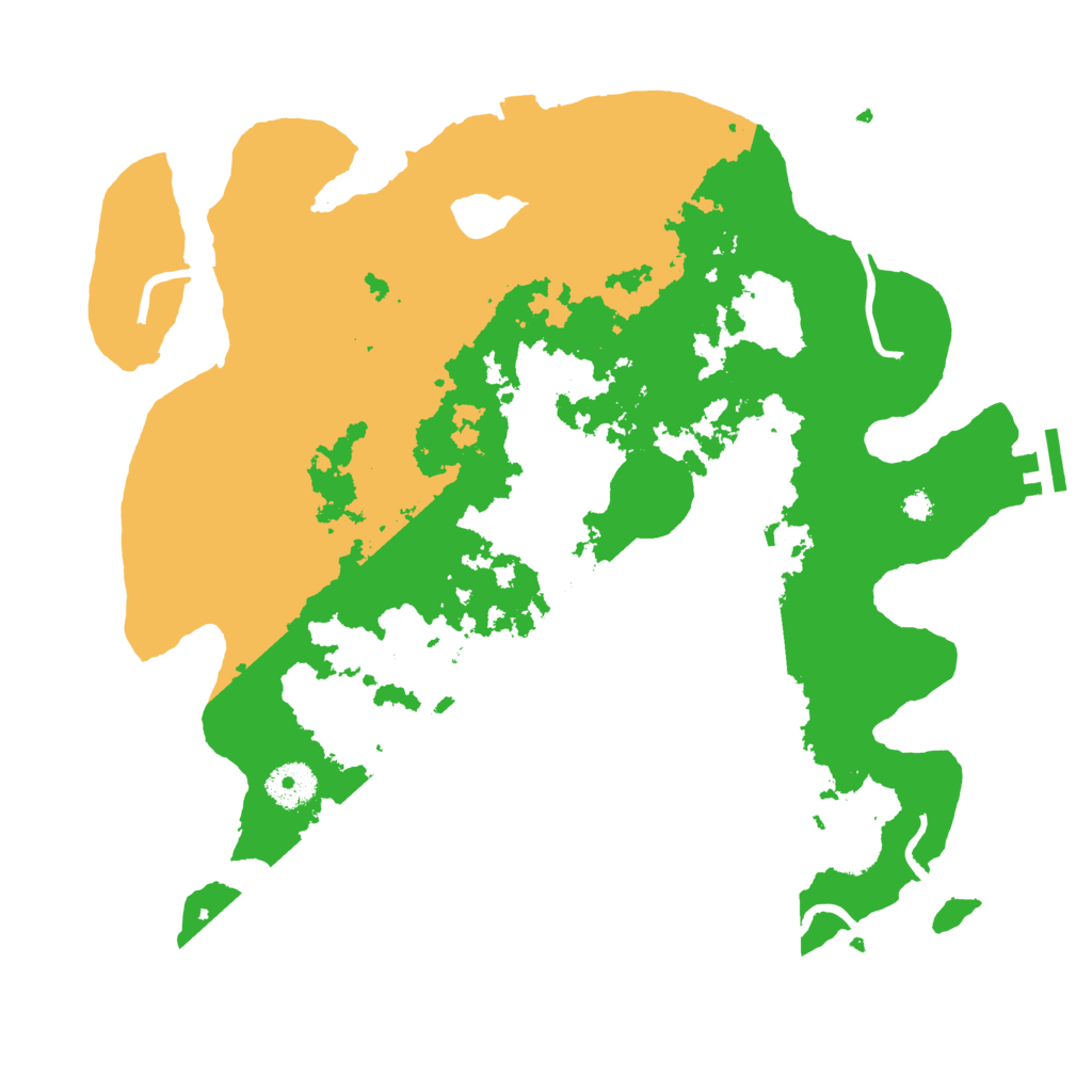 Biome Rust Map: Procedural Map, Size: 3500, Seed: 73295
