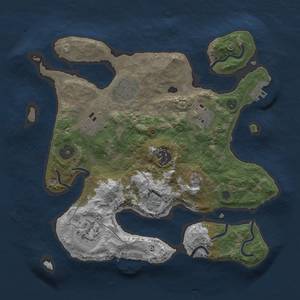 Thumbnail Rust Map: Procedural Map, Size: 3000, Seed: 30000, 10 Monuments