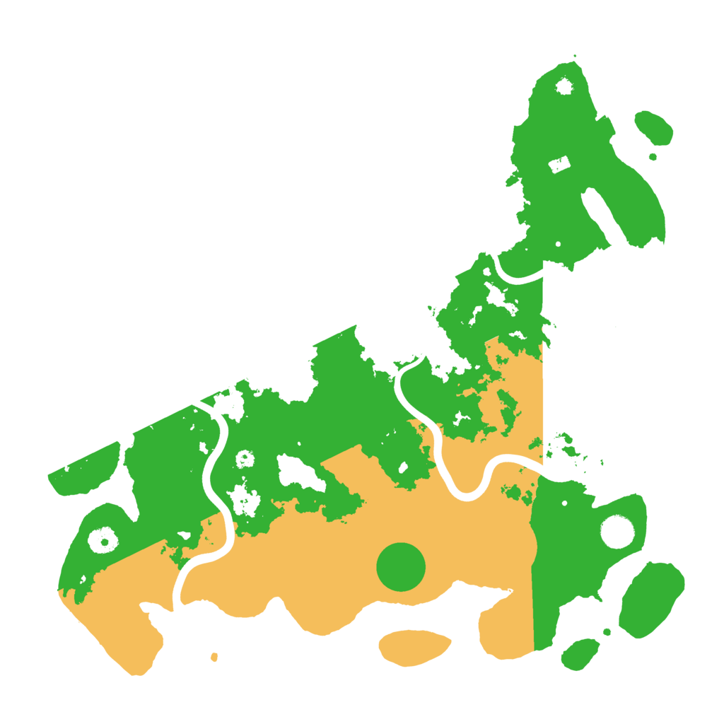 Biome Rust Map: Procedural Map, Size: 3900, Seed: 3188803