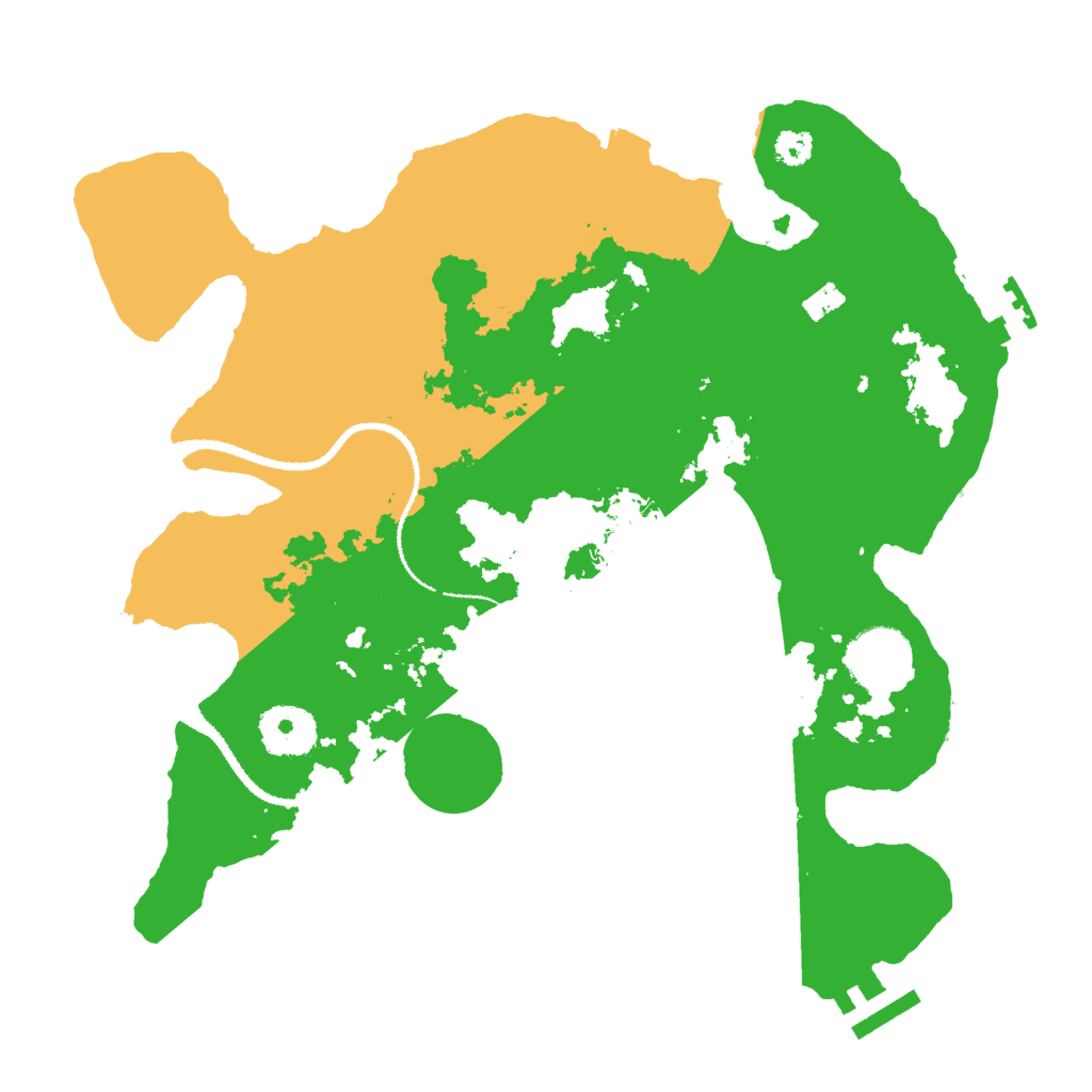 Biome Rust Map: Procedural Map, Size: 3000, Seed: 1893545157