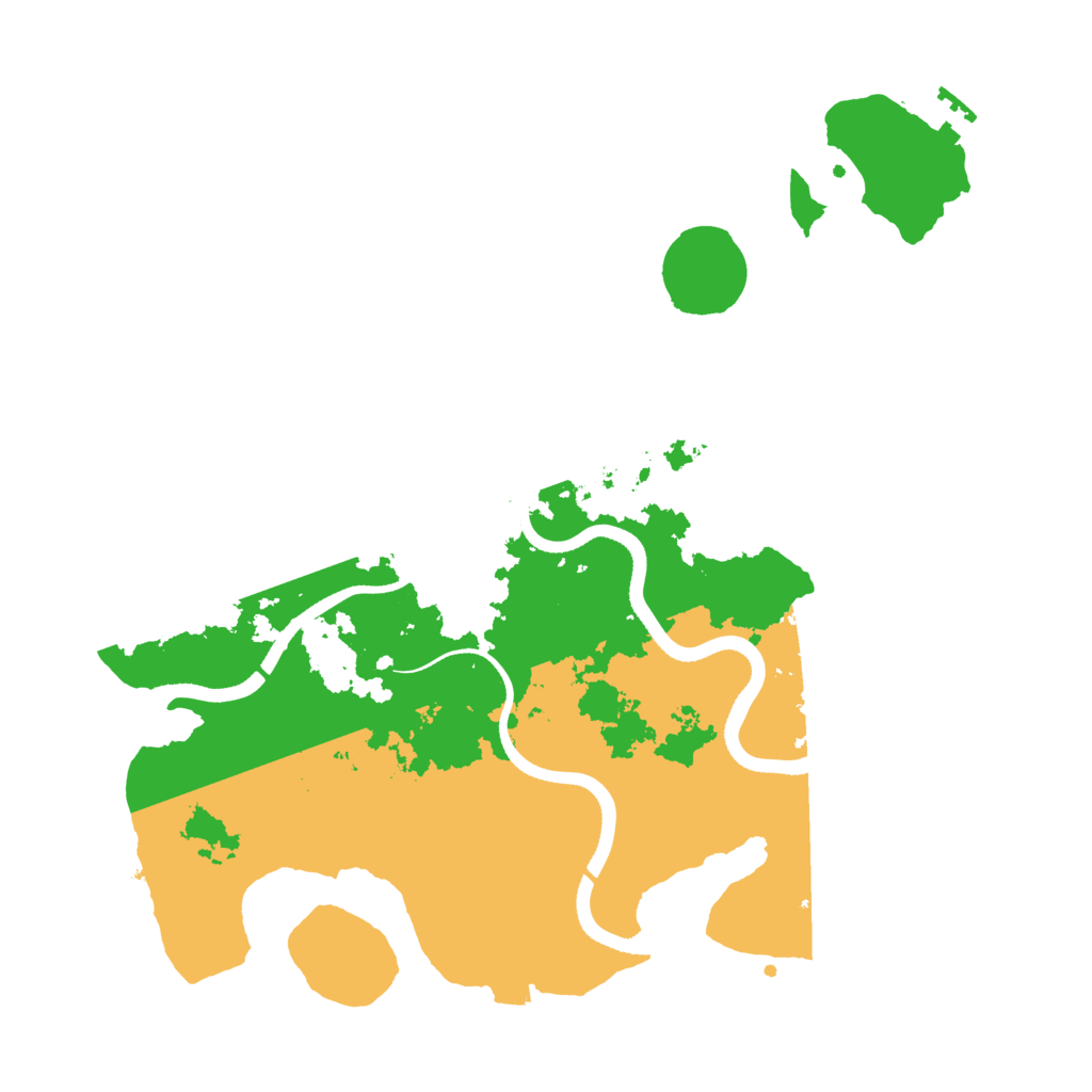 Biome Rust Map: Procedural Map, Size: 3500, Seed: 7777779