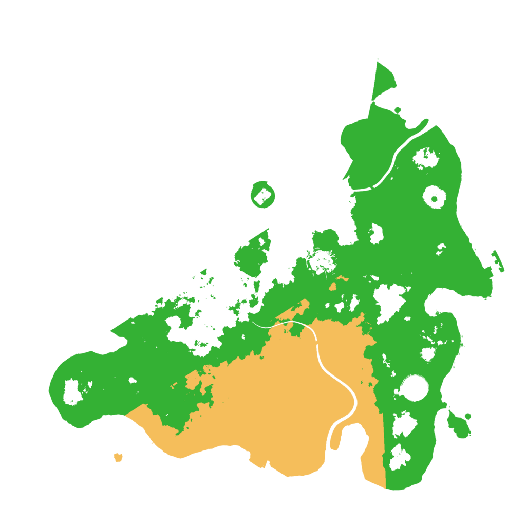 Biome Rust Map: Procedural Map, Size: 3500, Seed: 86753094
