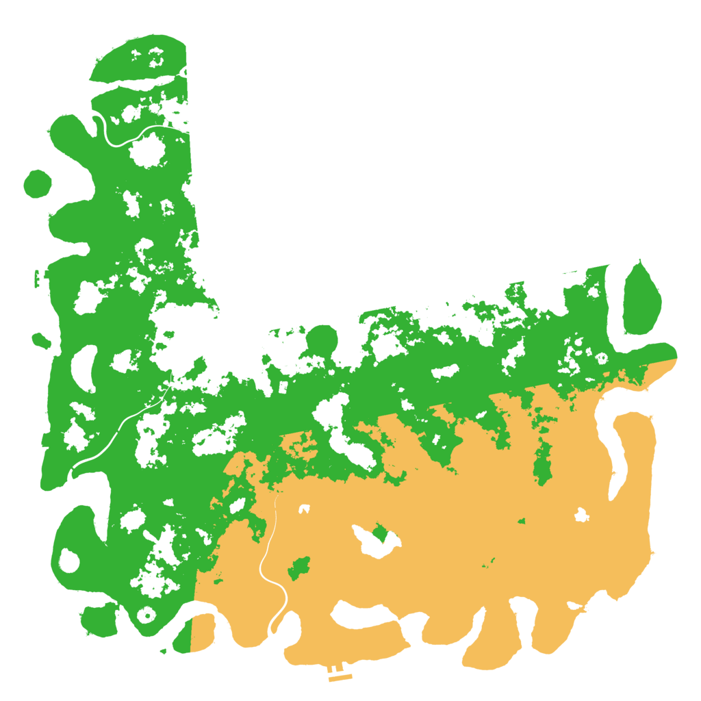 Biome Rust Map: Procedural Map, Size: 6000, Seed: 4200242