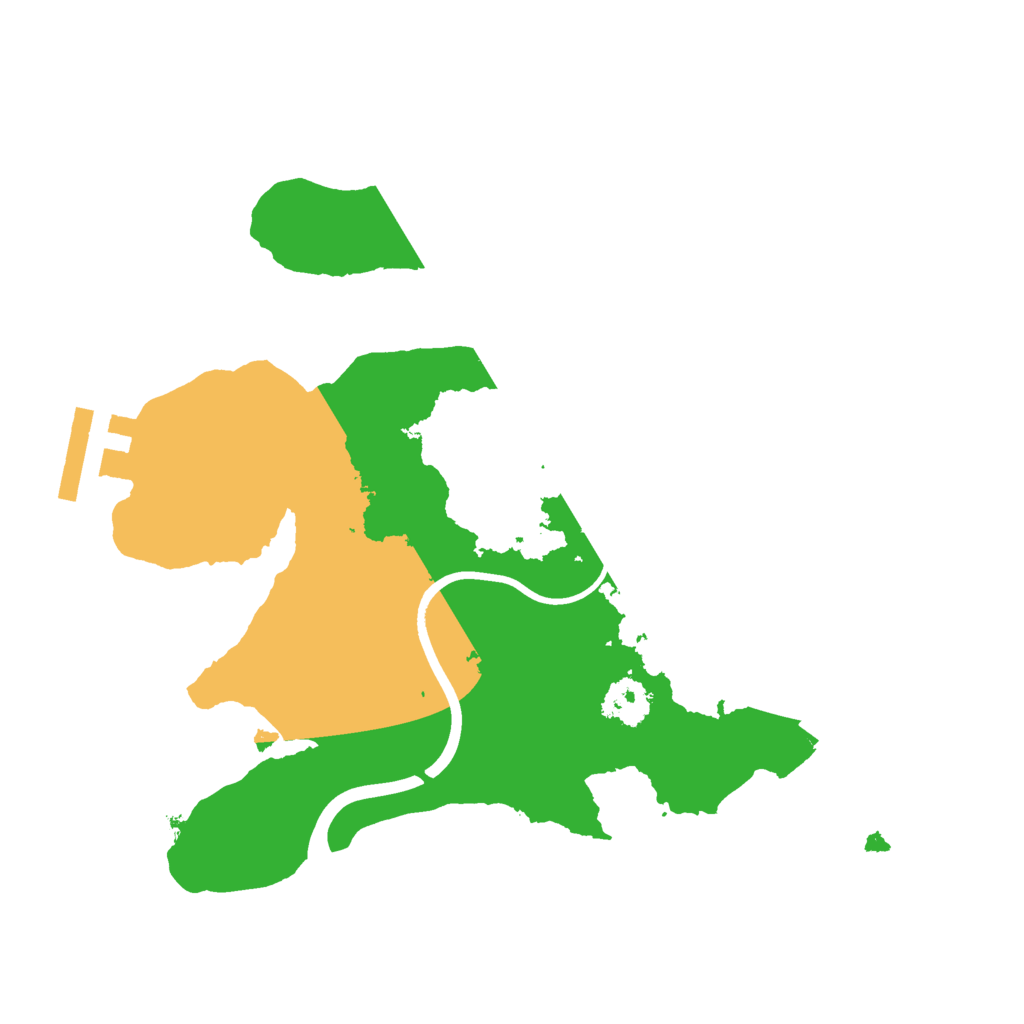 Biome Rust Map: Procedural Map, Size: 2222, Seed: 20210621