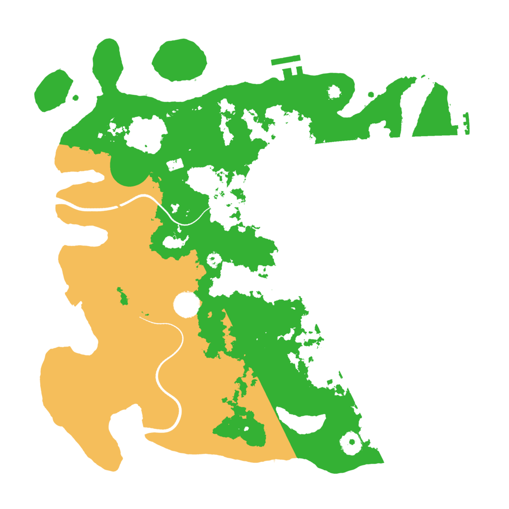 Biome Rust Map: Procedural Map, Size: 3500, Seed: 111238