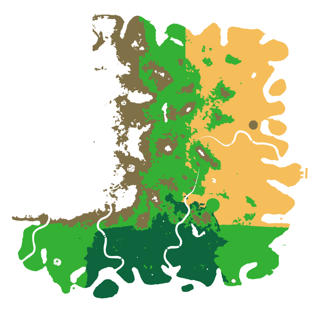 Biome Rust Map: Procedural Map, Size: 6000, Seed: 2021060570