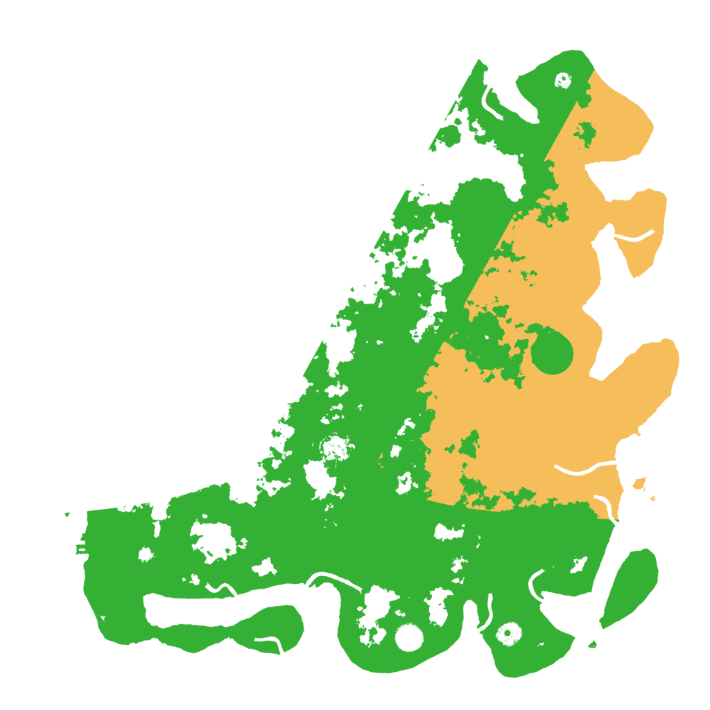 Biome Rust Map: Procedural Map, Size: 4500, Seed: 12345687