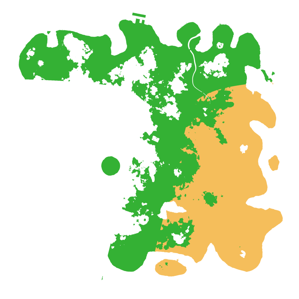 Biome Rust Map: Procedural Map, Size: 4500, Seed: 516542