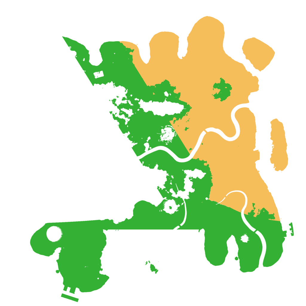 Biome Rust Map: Procedural Map, Size: 3500, Seed: 12345247