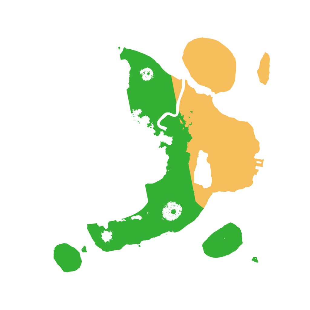 Biome Rust Map: Procedural Map, Size: 2500, Seed: 202106