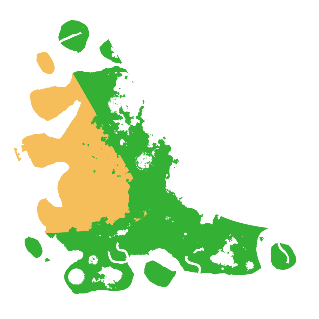 Biome Rust Map: Procedural Map, Size: 3500, Seed: 23321