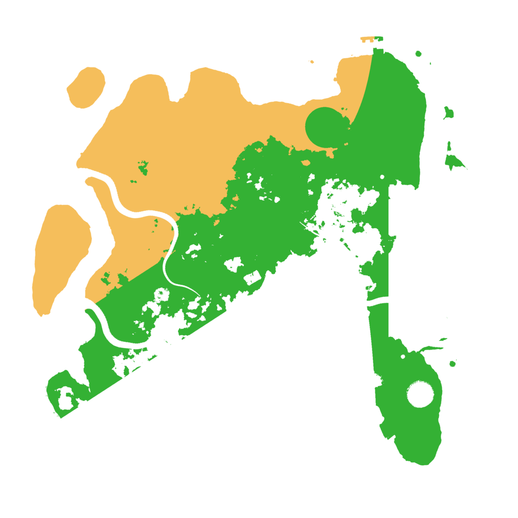 Biome Rust Map: Procedural Map, Size: 3500, Seed: 1539