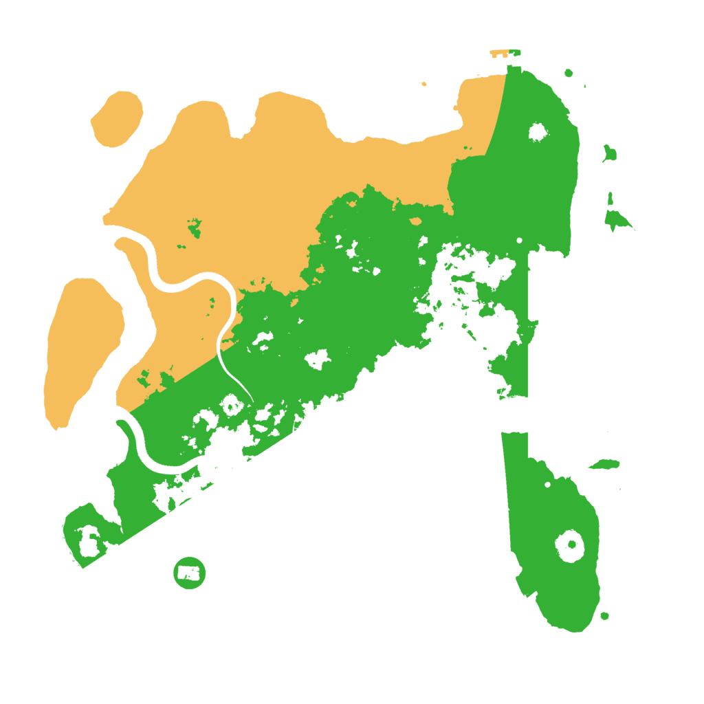 Biome Rust Map: Procedural Map, Size: 3500, Seed: 1539