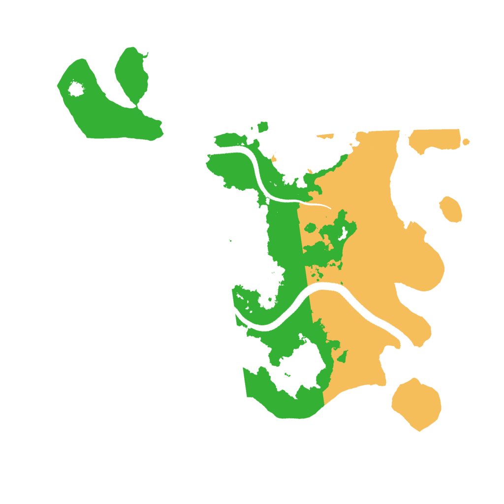 Biome Rust Map: Procedural Map, Size: 3000, Seed: 348995161