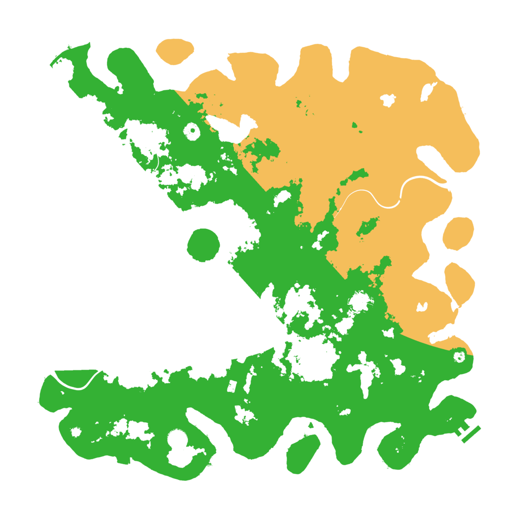 Biome Rust Map: Procedural Map, Size: 4500, Seed: 575543