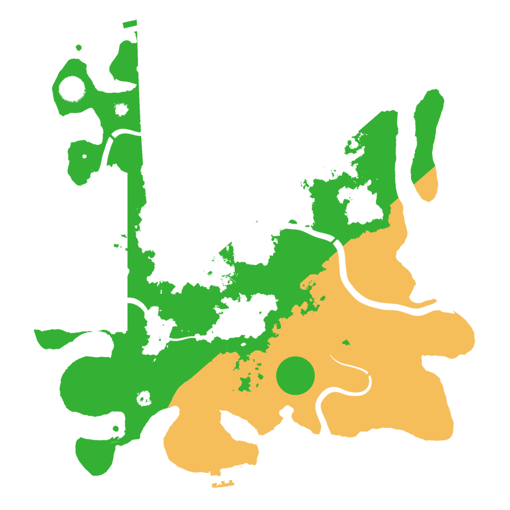 Biome Rust Map: Procedural Map, Size: 3500, Seed: 199368