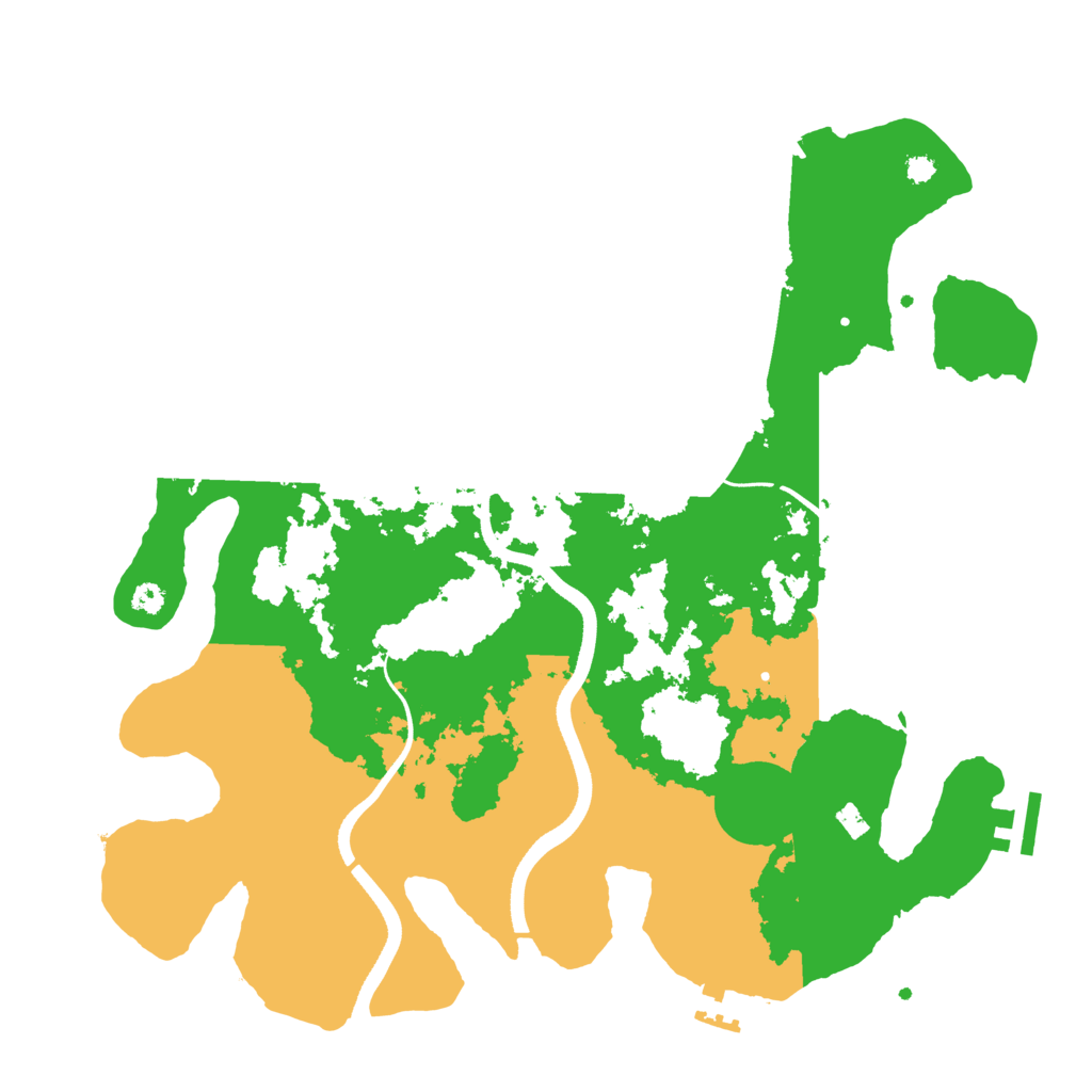 Biome Rust Map: Procedural Map, Size: 3500, Seed: 333697