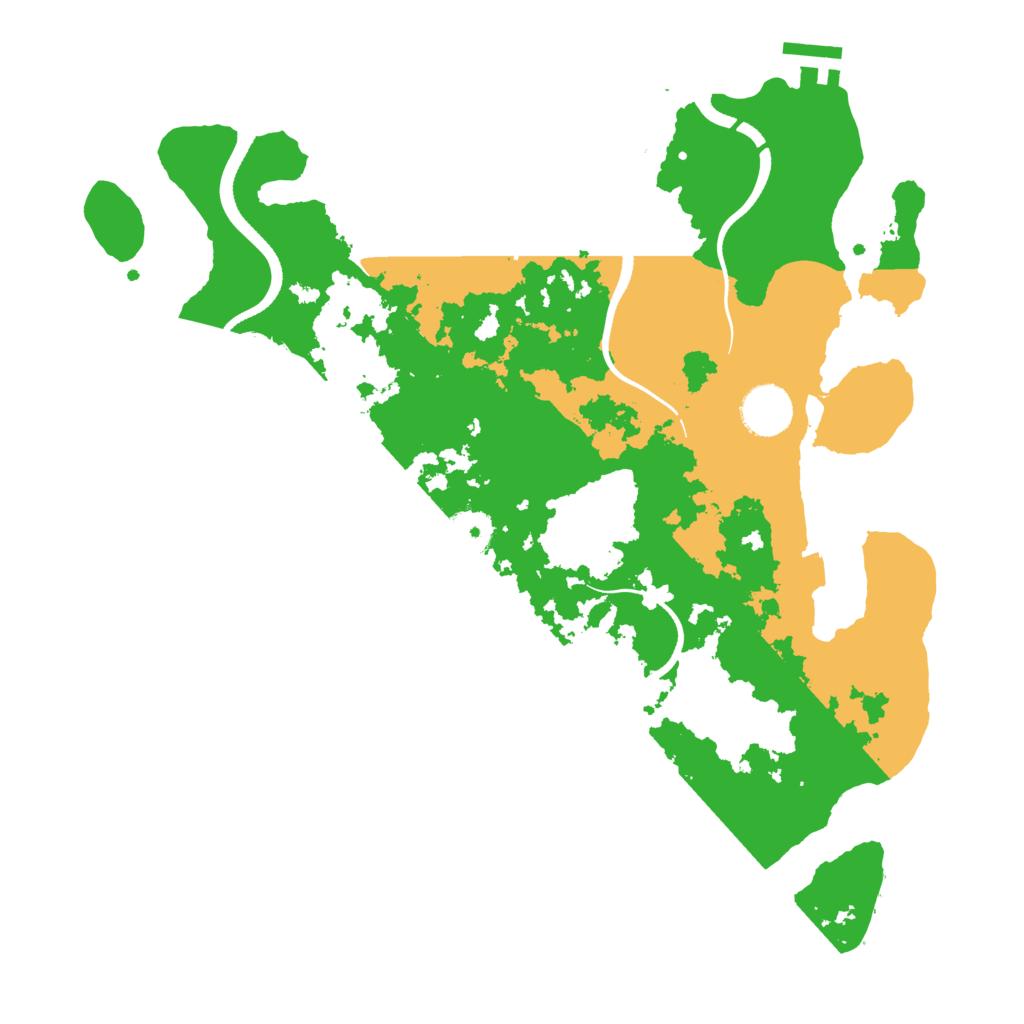 Biome Rust Map: Procedural Map, Size: 3500, Seed: 611044