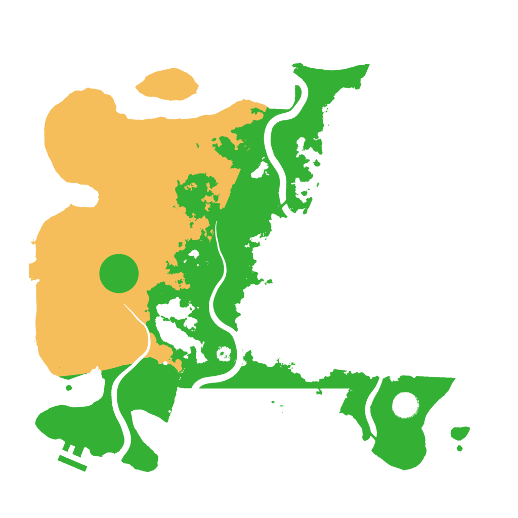 Biome Rust Map: Procedural Map, Size: 3500, Seed: 441686