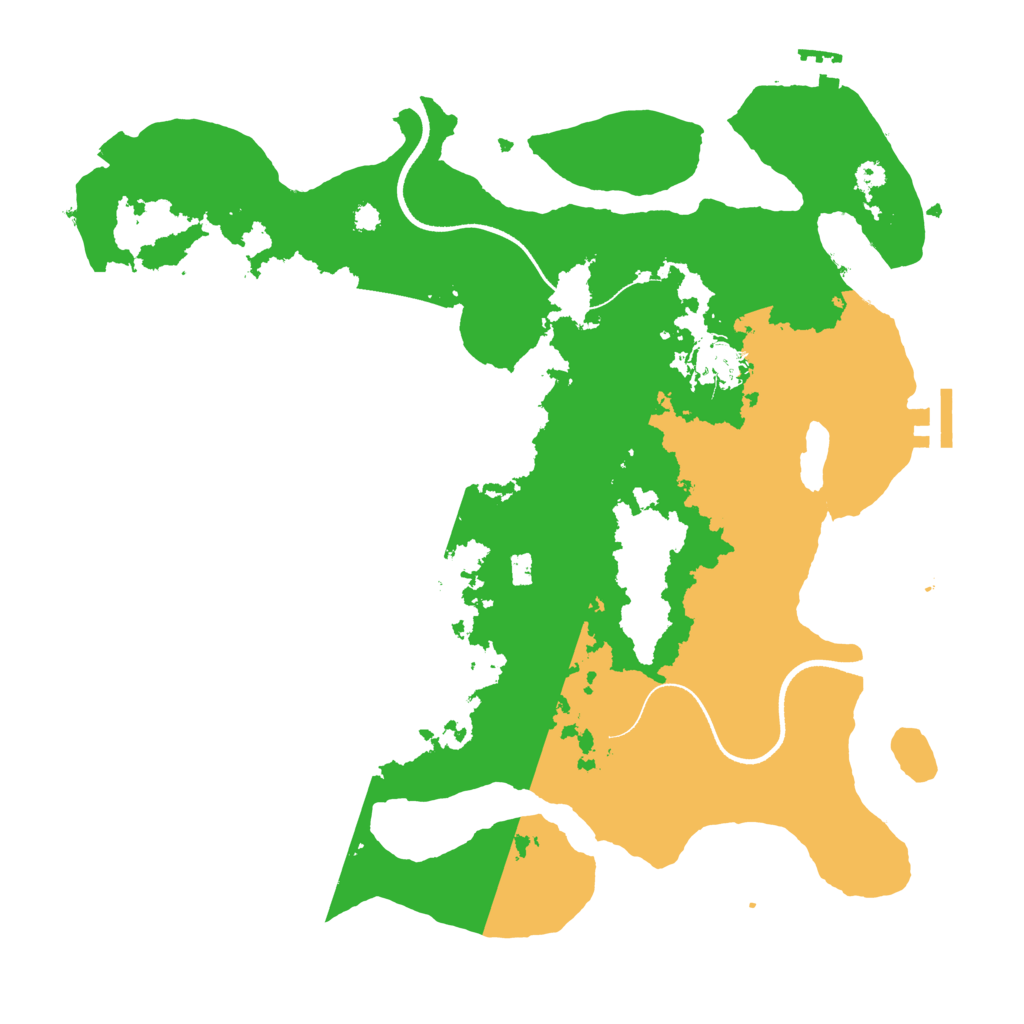 Biome Rust Map: Procedural Map, Size: 3500, Seed: 747911