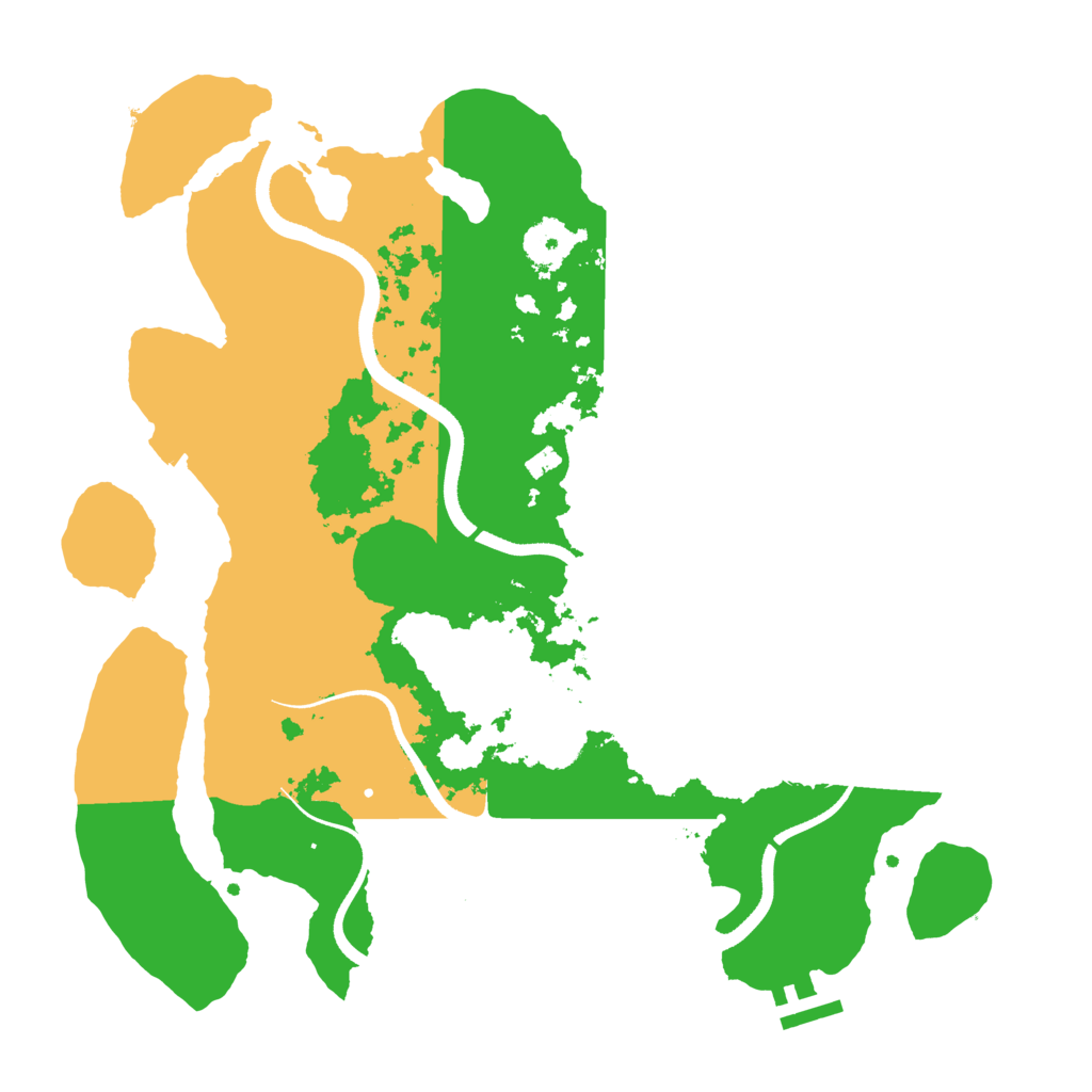 Biome Rust Map: Procedural Map, Size: 3500, Seed: 464338