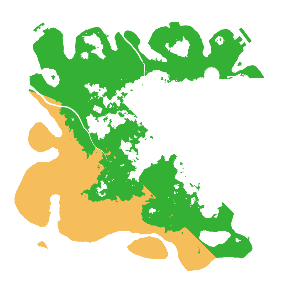 Biome Rust Map: Procedural Map, Size: 3500, Seed: 994294