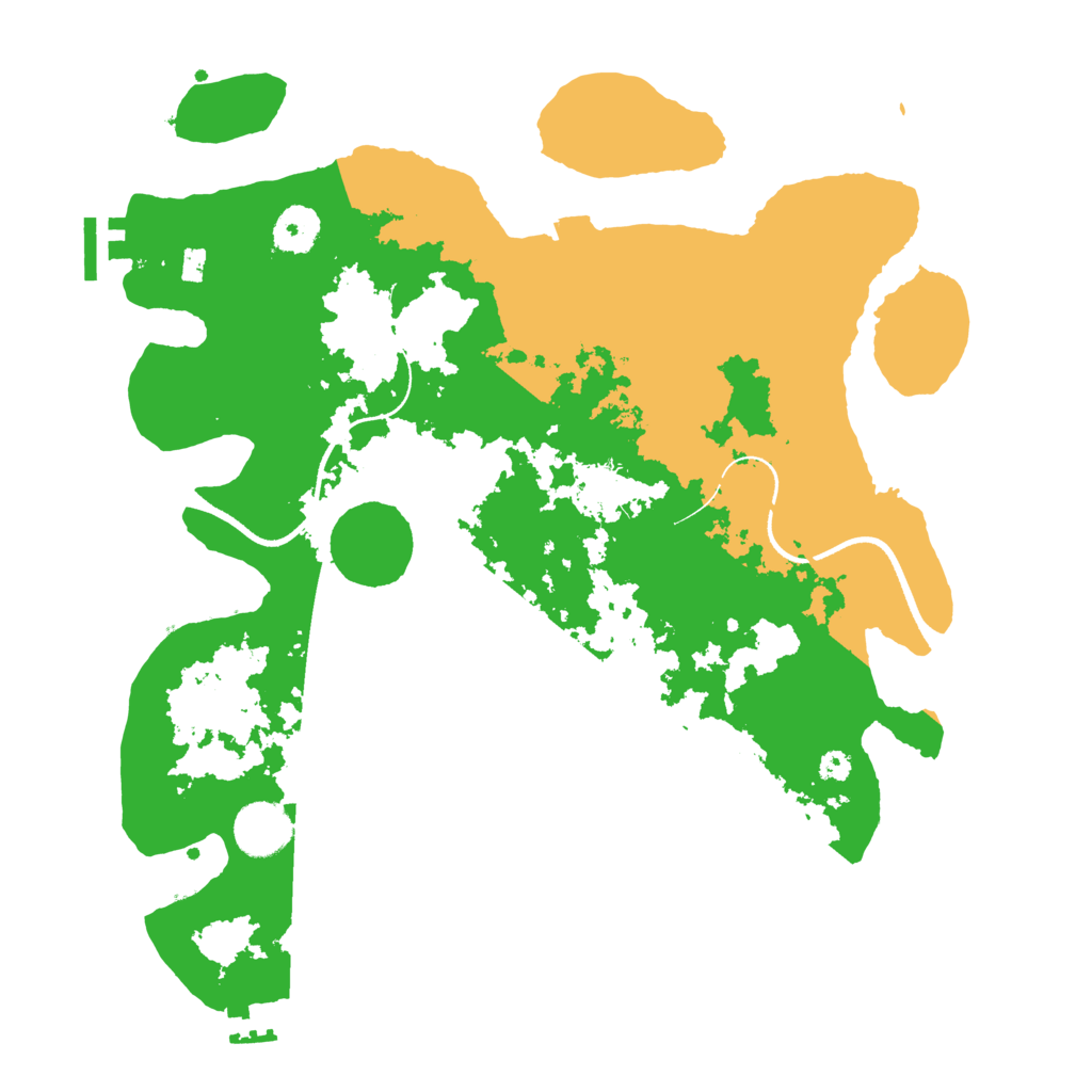 Biome Rust Map: Procedural Map, Size: 3500, Seed: 481503