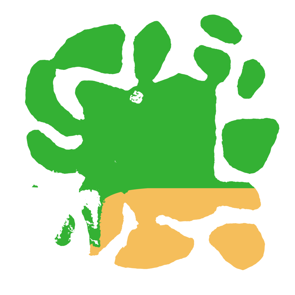 Biome Rust Map: Barren, Size: 3500, Seed: 1994