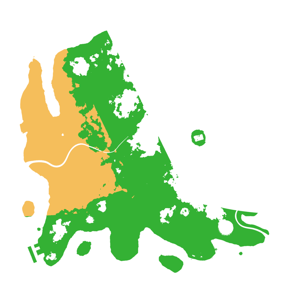Biome Rust Map: Procedural Map, Size: 3500, Seed: 475745