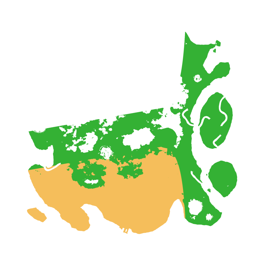 Biome Rust Map: Procedural Map, Size: 3500, Seed: 739227