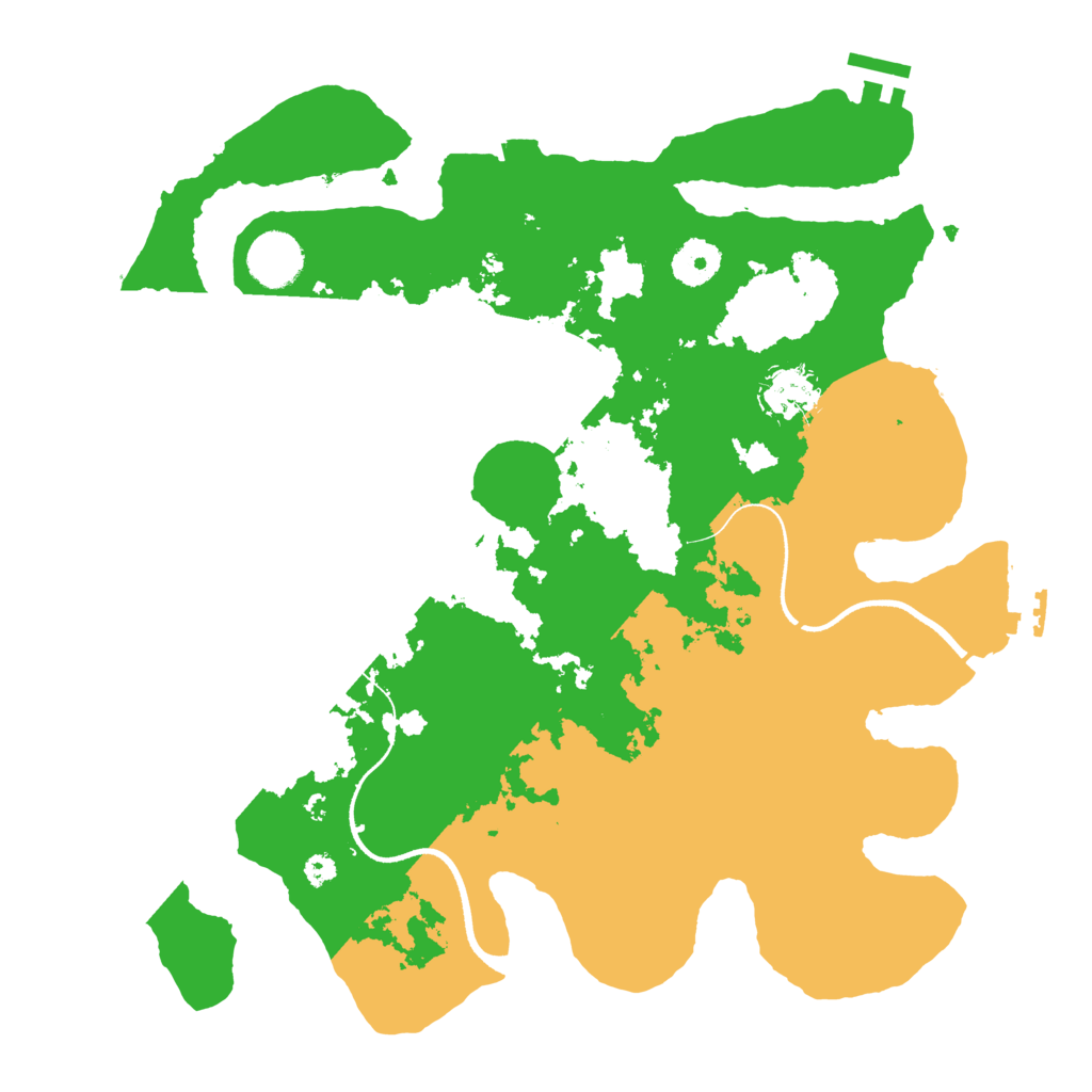 Biome Rust Map: Procedural Map, Size: 3500, Seed: 388014