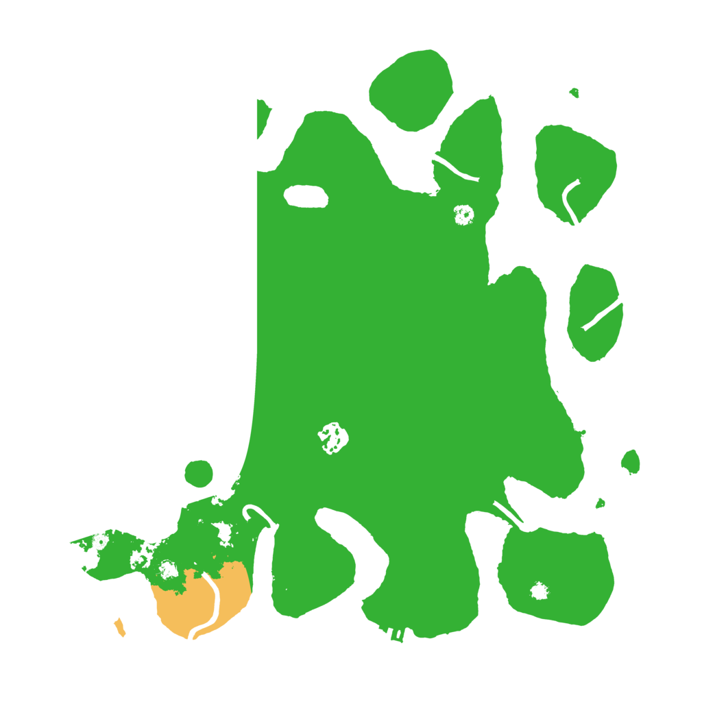 Biome Rust Map: Procedural Map, Size: 3500, Seed: 164576