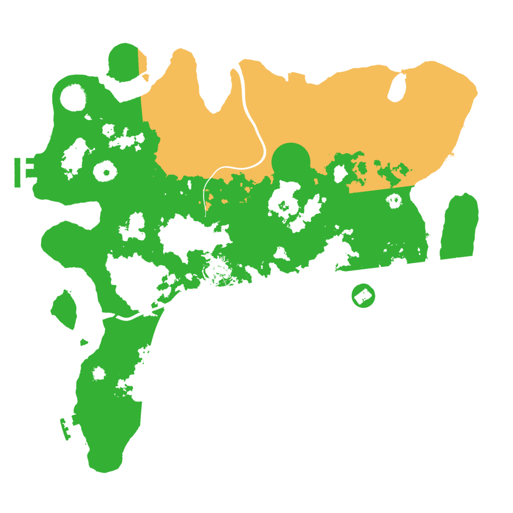 Biome Rust Map: Procedural Map, Size: 3500, Seed: 979458