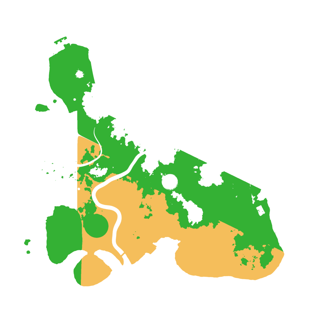 Biome Rust Map: Procedural Map, Size: 3500, Seed: 831597