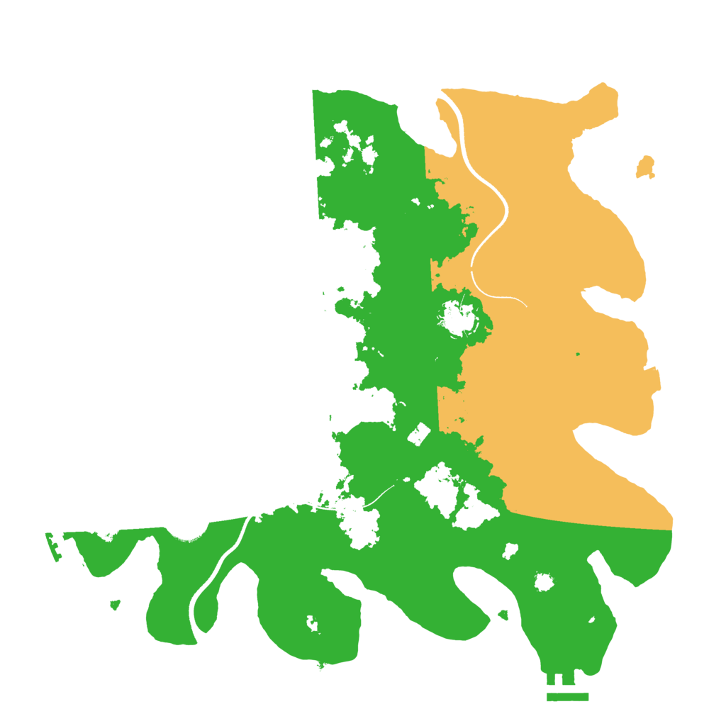 Biome Rust Map: Procedural Map, Size: 3500, Seed: 531285