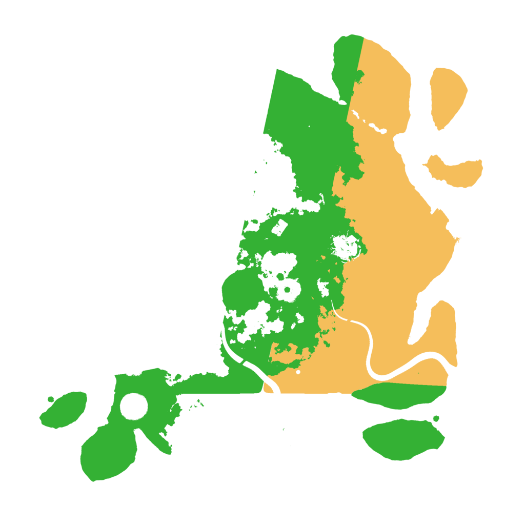 Biome Rust Map: Procedural Map, Size: 3500, Seed: 533440