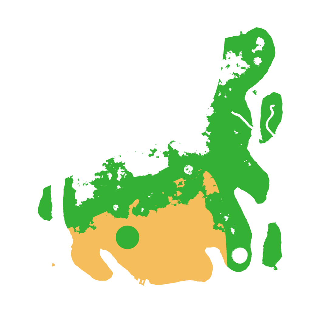 Biome Rust Map: Procedural Map, Size: 3500, Seed: 869272