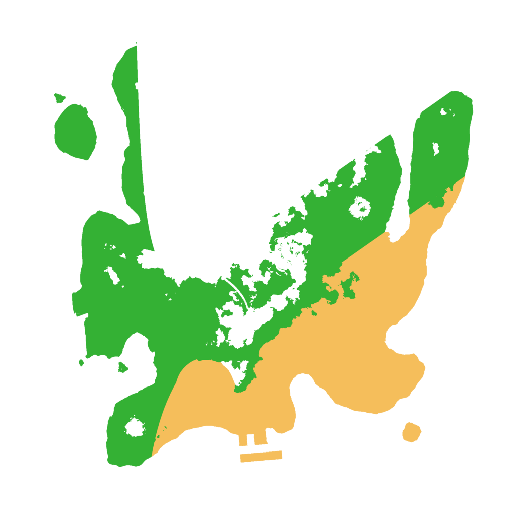 Biome Rust Map: Procedural Map, Size: 2500, Seed: 743035