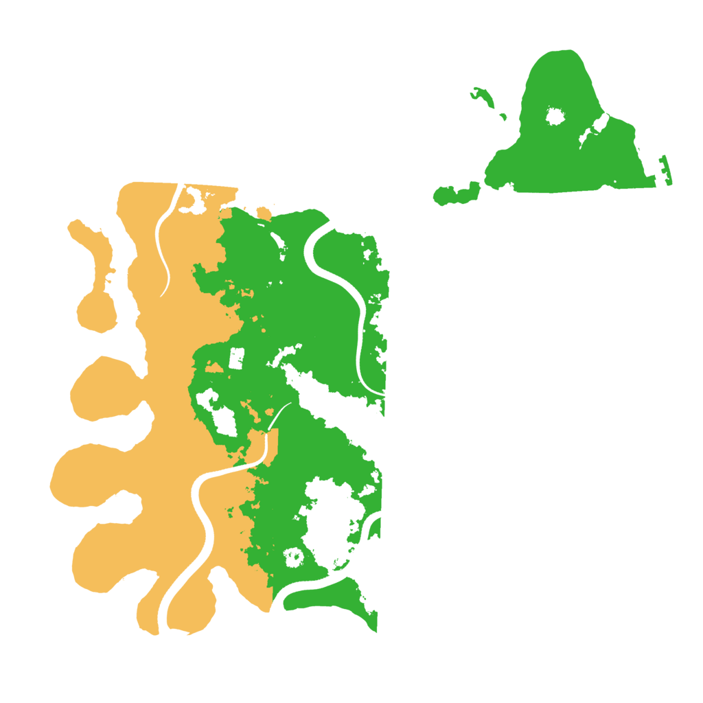 Biome Rust Map: Procedural Map, Size: 3500, Seed: 419228