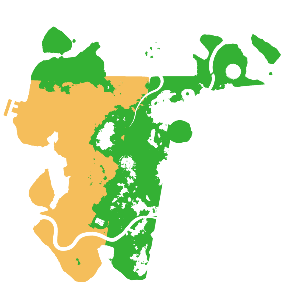 Biome Rust Map: Procedural Map, Size: 3600, Seed: 138748834