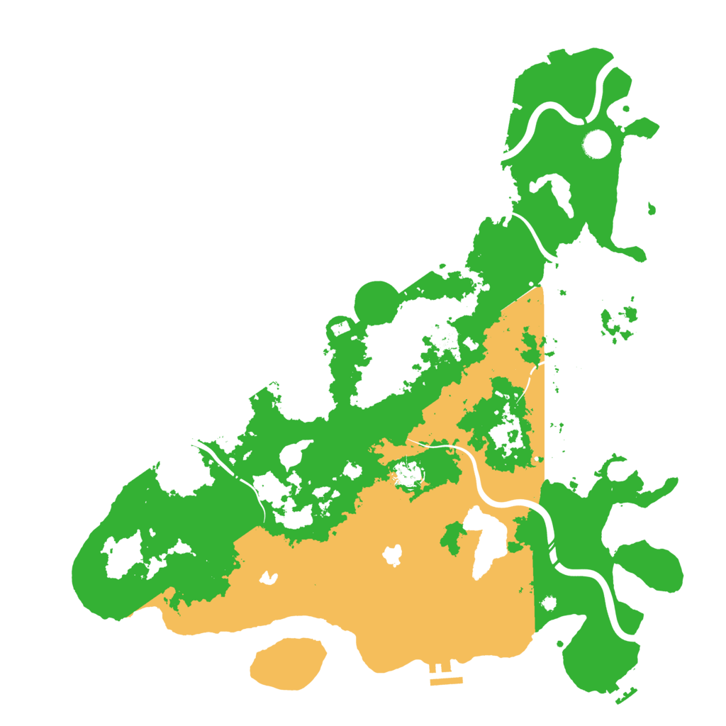 Biome Rust Map: Procedural Map, Size: 4500, Seed: 821129